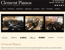 Tablet Screenshot of clementpianos.com